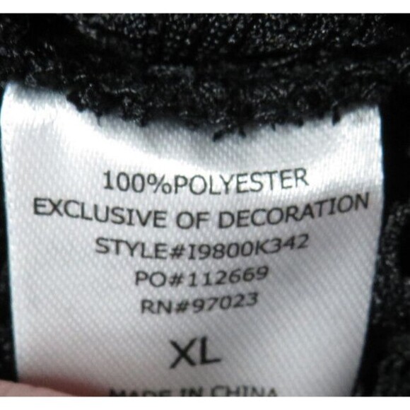 Miken Swim Black Crochet Batwing Sleeve Swim Cover Up Size XL - Picture 6 of 11